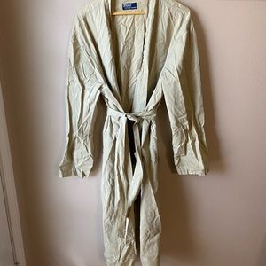 Vintage beige polo ralph lauren robe/ coat